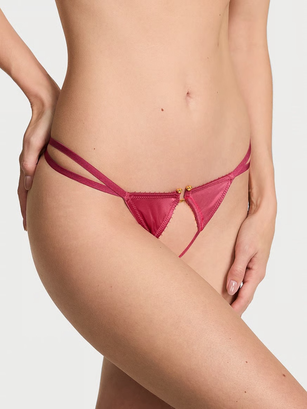 Victoria’s Secret Crotchless Strappy Ring Knickers G String Small